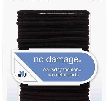 SCUNCI - Elastic No Damage Hair Bands Black Small - 34 Pack Online now