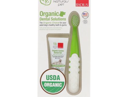 RADIUS - Organic Dental Solutions, Firm Bristles, Adult Dog - 1 Count Fashion