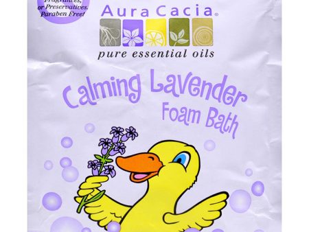 AURA CACIA - Calming Lavender Foam Bath for Kids - 6 x 2.5 oz. Packets Discount