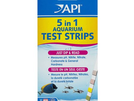 API - 5 In 1 Aquarium Test Strip - 4 Test Strips Cheap