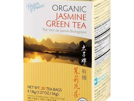 PRINCE OF PEACE - Organic Jasmine Green Tea - 20 Tea Bags Fashion