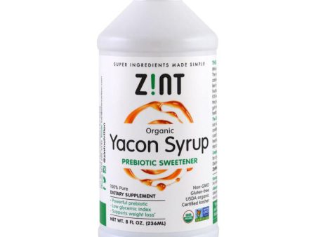 Z!NT - Organic Yacon Syrup Prebiotic Sweetener - 8 fl. oz. (236 ml) Online