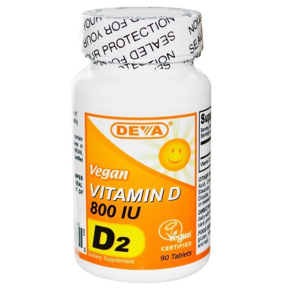 DEVA - Vegan Vitamin D 800 IU - 90 Tablets Online now