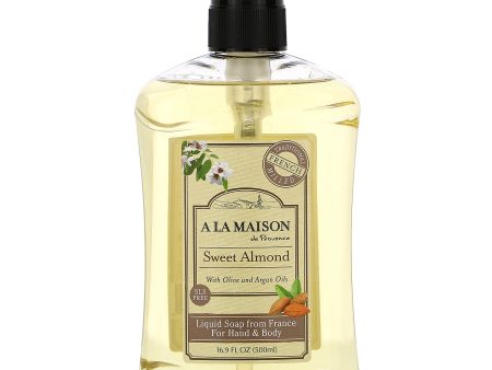 A LA MAISON - Sweet Almond French Liquid Soap - 16.9 fl oz (500 ml) Fashion