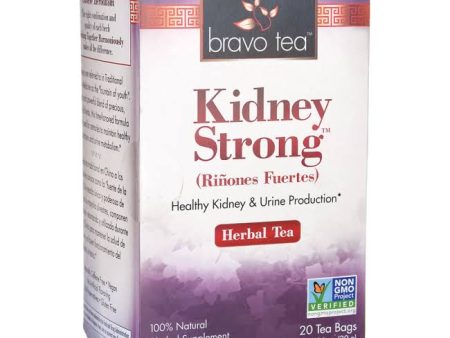 BRAVO TEAS - Kidney Strong Herbal Tea - 20 Tea Bags (1.06 oz. 30 g) Online now