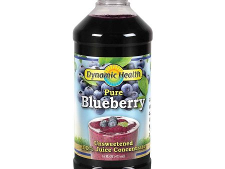 DYNAMIC HEALTH - Pure Blueberry 100% Juice Concentrate, Unsweetened - 16 fl. oz. (473 ml) Sale