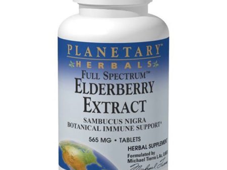 PLANETARY HERBALS - Elderberry Extract Full Spectrum  - 90 Tablets For Sale