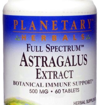 PLANETARY HERBALS - Astragalus Extract Full Spectrum 500 mg - 60 Tablets Online