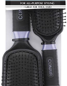 CONAIR - Professional Full and Mid Size Wire Cushion Brush Set - 1 Set Cheap