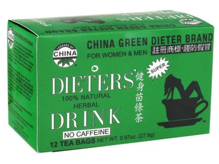 UNCLE LEE S TEA - China Green Dieters Tea for Weight Loss - 12 Tea Bags (0.96 oz.) Online Sale