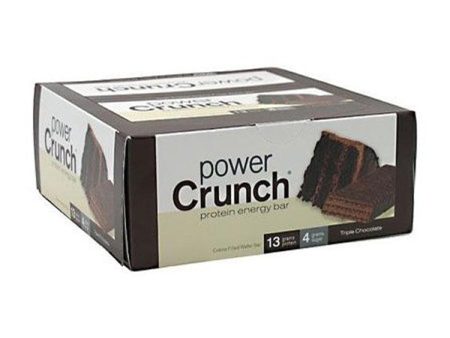 POWER CRUNCH - Protein Energy Bar Triple Chocolate - 12 x 1.4 oz. Cookies Online