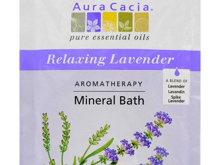 AURA CACIA - Aromatherapy Mineral Bath Relaxing Lavender - 2.5 fl. oz. (70.9 g) Fashion