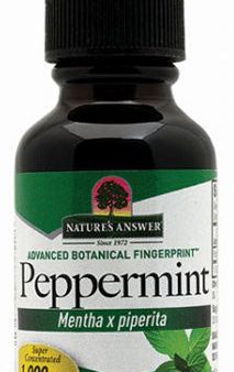 NATURE S ANSWER - Peppermint Leaf Alcohol Free Extract - 1 fl. oz. (30 ml) Hot on Sale