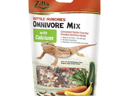 ZILLA - Reptile Munchies Omnivore Mix with Calcium - 4 oz. (113 g) For Discount