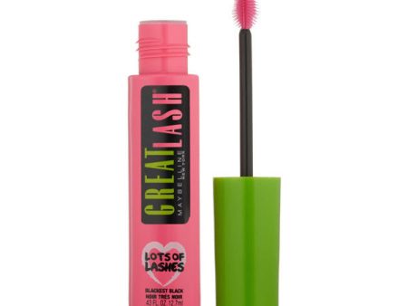 MAYBELLINE - Lots of Lashes Washable Mascara 140 Blackest Black - 0.43 fl. oz. (12.7 ml) Online Sale