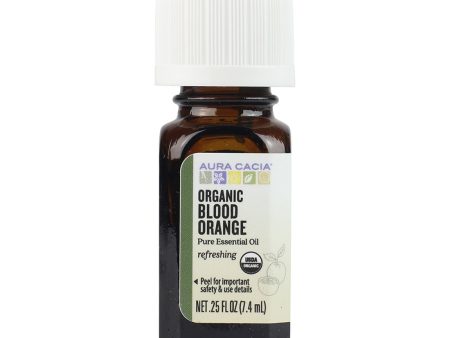 AURA CACIA - Organic Blood Orange Essential Oil - 0.25 fl oz (7.4 ml) Sale