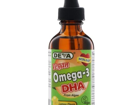 DEVA - Vegan Liquid Omega-3 DHA (Lemon Flavor) - 2 fl. oz. (60 ml) Fashion