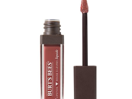 BURT S BEES - 100% Natural Glossy Liquid Lipstick Tidal Taupe - 0.21 oz. (5.95 g) For Sale