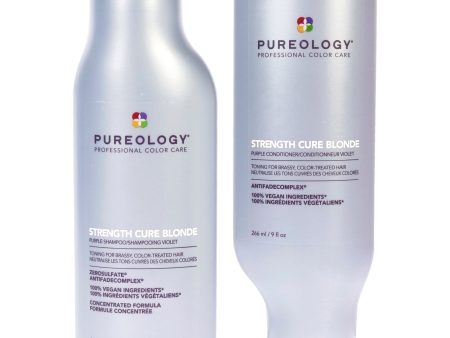 Strength Cure Best Blonde Shampoo and Conditioner Kit by Pureology for Unisex - 2 Pc Kit 9oz Shampoo, 9oz Conditioner Online