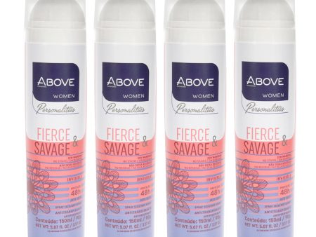 48 Hours Personalities Antiperspirant Deodorant - Fierce and Savage by Above for Women - 3.17 oz Deodorant Spray - Pack of 4 Online