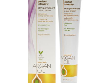 Argan Oil Perfect Intensity Semi-Permanent Color Cream - Pure Purple by One n Only for Unisex - 3 oz Hair Color Online