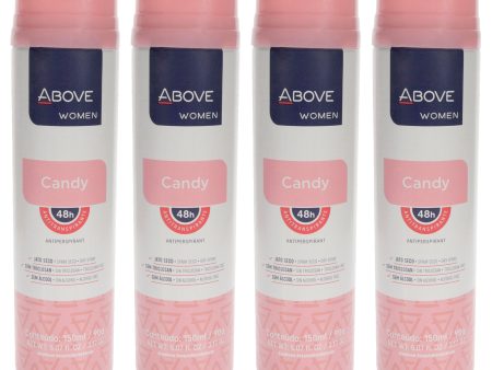 48 Hours Antiperspirant Deodorant - Candy by Above for Women - 3.17 oz Deodorant Spray - Pack of 4 on Sale