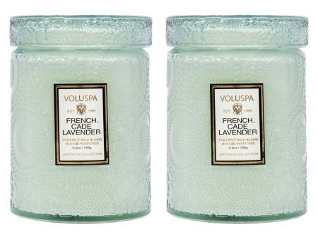 French Cade Lavender - Small Kit by Voluspa for Unisex - 2 x 5.5 oz Candle For Cheap