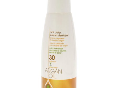 Argan Oil Hair Color Cream Developer - 30 Volume by One n Only for Unisex - 6 oz Lightener Online Sale