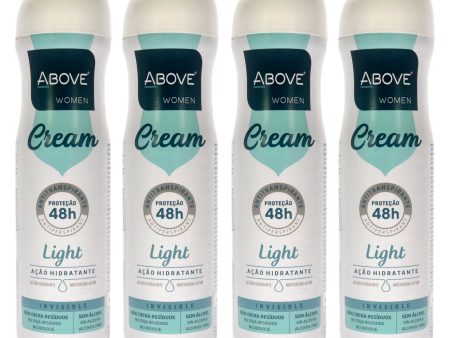 48 Hours Cream Antiperspirant Deodorant - Light by Above for Women - 3.17 oz Deodorant Spray - Pack of 4 For Discount