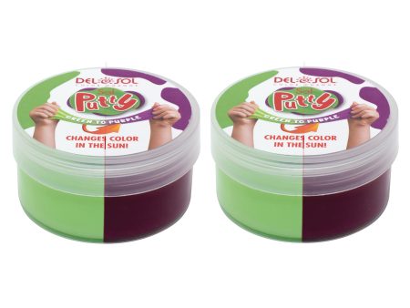 Color-Changing Sol Putty - Green to Purple by DelSol for Unisex - 1 Pc Putty - Pack of 2 Discount