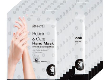 Absolute Repair & Care Hand Mask - Black Pearl - Pack of 12 Pairs Hot on Sale