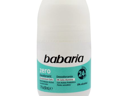 Zero 24H Effect Deodorant and Antiperpirant by Babaria for Women - 1.7 oz Deodorant Roll-On Online Sale