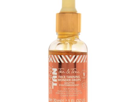 Tan and Tone Face Tanning Wonder Drops by Skinny Tan for Women - 1 oz Serum Online Sale