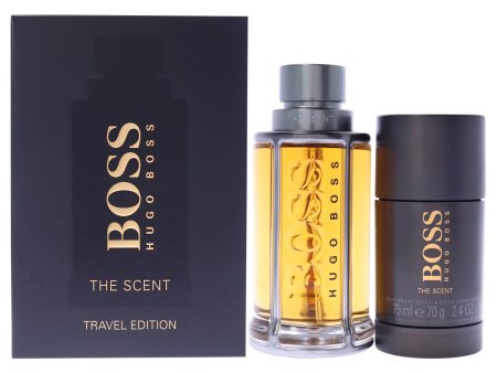 Boss The Scent by Hugo Boss for Men - 2 Pc Gift Set 3.3oz EDT Spray, 2.4oz Deodorant Stick For Cheap