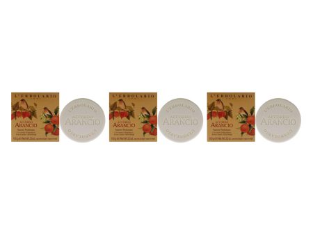 Accordo Arancio Perfumed Soap by LErbolario for Unisex - 3.5 oz Soap - Pack of 3 Online