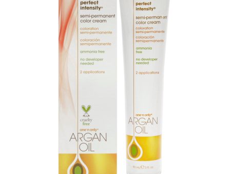 Argan Oil Perfect Intensity Semi-Permanent Color Cream - Scarlet Red by One n Only for Unisex - 3 oz Hair Color Online Sale