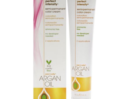 Argan Oil Perfect Intensity Semi-Permanent Color Cream - Pastel Bubblegum by One n Only for Unisex - 3 oz Hair Color For Discount