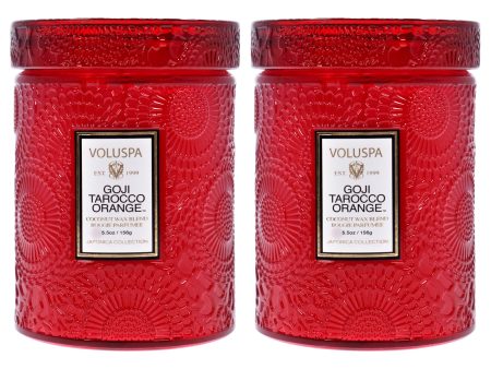 Goji Tarocco Orange - Small by Voluspa for Unisex - 5.5 oz Candle - Pack of 2 For Discount