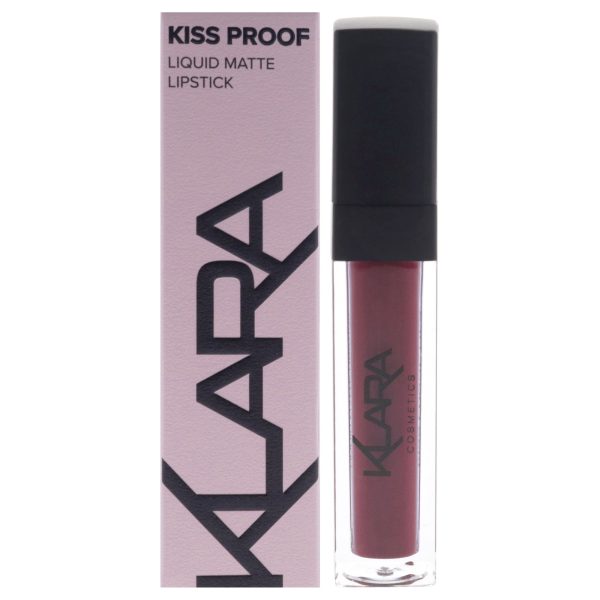 Kiss Proof Lipstick Liquid Matte - 16 Sexy Marsala by Klara for Women - 0.3 oz Lipstick Hot on Sale