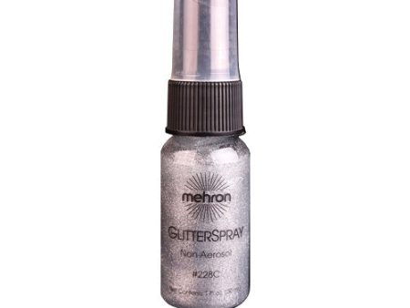 Mehron Makeup Hair and Body GlitterSpray (1 oz) (Silver) Hot on Sale