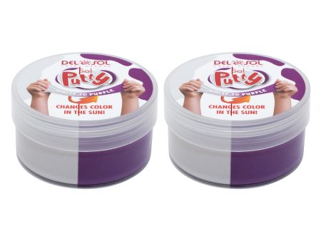 Color-Changing Sol Putty - White to Purple by DelSol for Unisex - 1 Pc Putty - Pack of 2 Online Sale