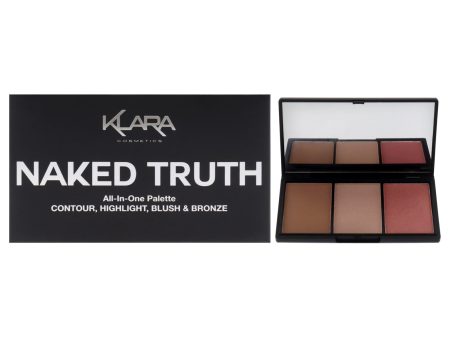 Contour Bronze Blush and Highlight Palette - Naked Truth by Klara for Women - 0.35 oz Makeup Hot on Sale