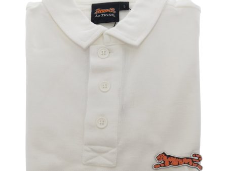 Classic Cotton Polo Shirt - White by Le Tigre for Men - 1 Pc Shirt (S) Hot on Sale