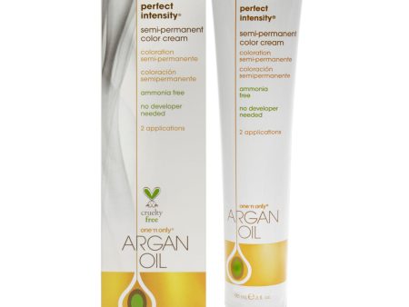 Argan Oil Perfect Intensity Semi-Permanent Color Cream - Chrome by One n Only for Unisex - 3 oz Hair Color Online Sale