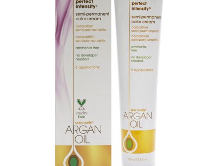 Argan Oil Perfect Intensity Semi-Permanent Color Cream - Pure Megenta by One n Only for Unisex - 3 oz Hair Color For Discount