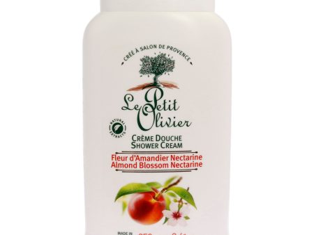 Shower Cream - Almond Blossom Nectarine by Le Petit Olivier for Unisex - 8.4 oz Shower Cream For Sale