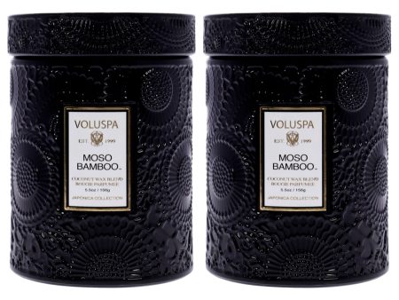 Moso Bamboo - Small by Voluspa for Unisex - 5.5 oz Candle - Pack of 2 Supply