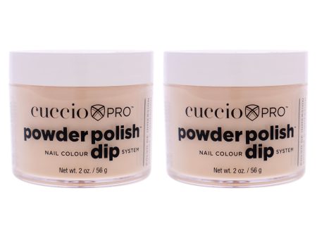 Pro Powder Polish Nail Colour Dip System - Flattering Peach by Cuccio Pro for Women - 0.5 oz Nail Powder - Pack of 2 Cheap