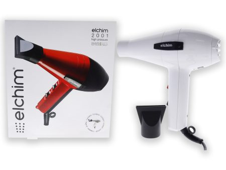 2001 High Pressure Hair Dryer - White by Elchim for Unisex - 1 Pc Hair Dryer Sale