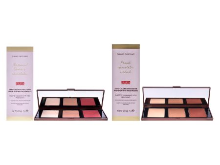 Zero Calorie Chocolate Highlighter Palette Kit by Pupa Milano for Women - 2 Pc Kit 0.315oz Highlighter - 001 Cherry Chocolate, 002 - Caramel Chocolate on Sale